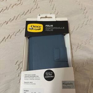 OtterBox Folio Case in Slate Blue for iPhone 15 Pro Max